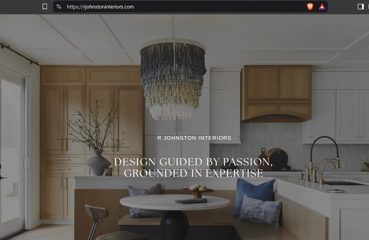 R Johnston Interiors website